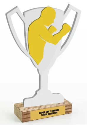 Trophäe in Form eines Boxpokals