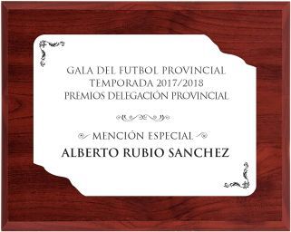 Commemorative wooden plaque and acrylic plaque
