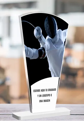 Fan-Fechttrophäe aus Methacrylat