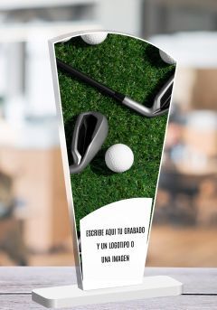 Golf-Fan-Trophäe aus Methacrylat Thumb
