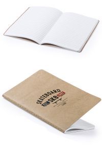 Caderno de papelão reciclado personalizado