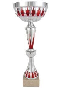 Trofeo Copa balón con flor y detalles rojos 2772