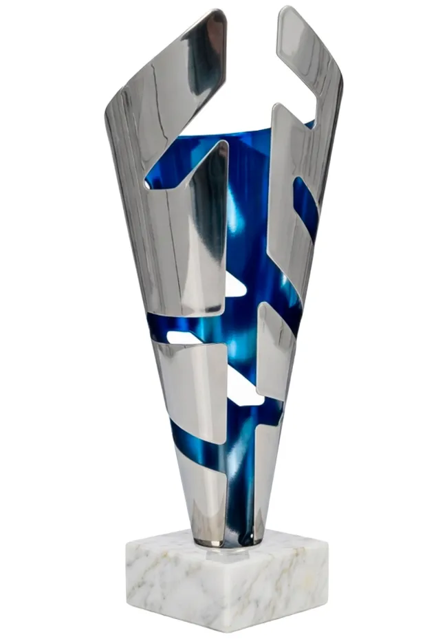 corban glass trophy cup