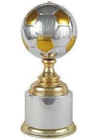 Soccer trophy with ball