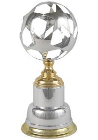Soccer trophy with stars
