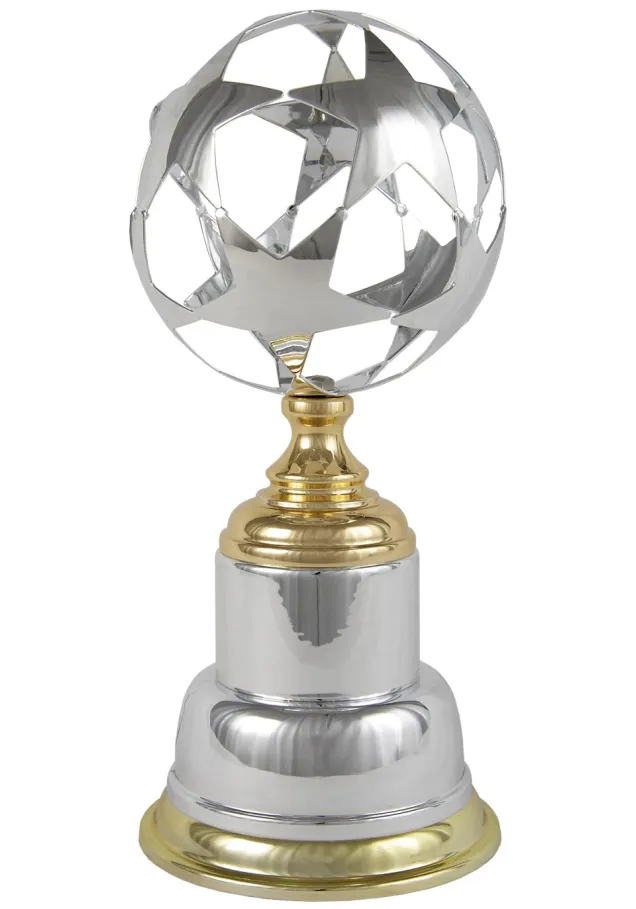 Fußballtrophäe mit Sternen