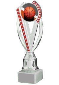 Trofeo de participación para competiciones de baloncesto