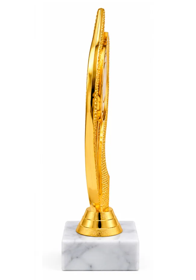 Trophy with central disc for any sport