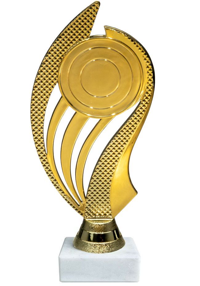 Trophy with central disc for any sport