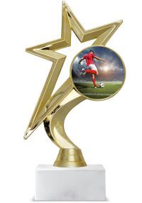 Trofeo estrella de fútbol