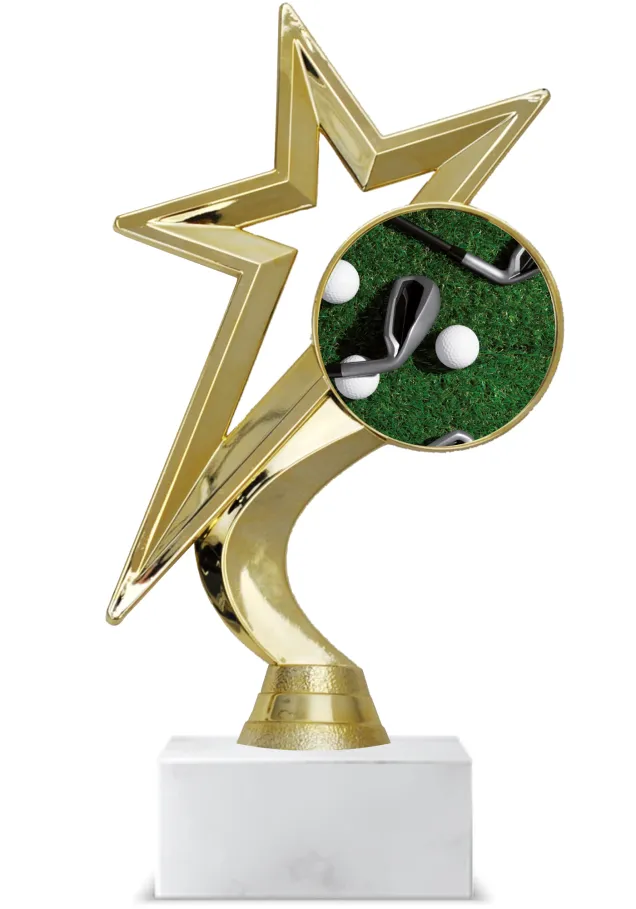 Golf-Star-Trophäe