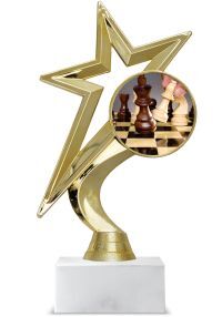 Trofeo estrella de ajedrez