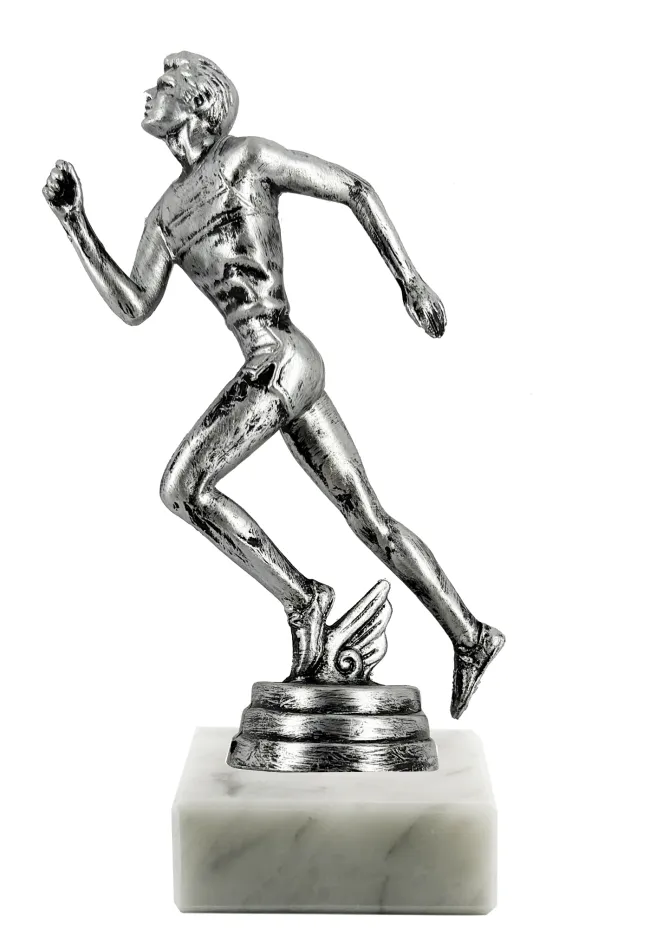 Resin silhouette cross country trophy