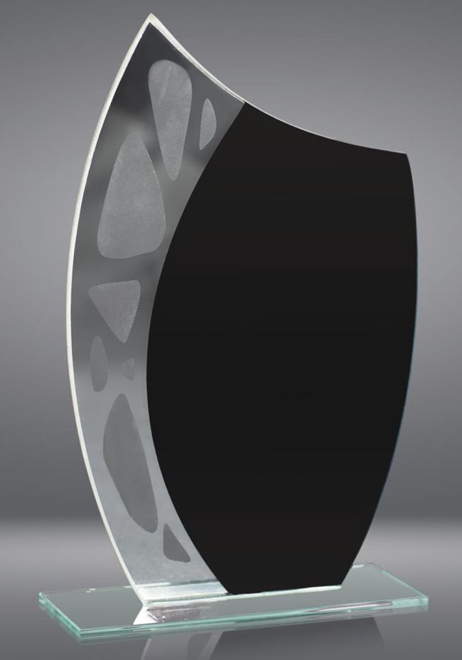 Trophée en cristal avec partie noire