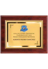 Placa conmemorativa grande plateada 2902