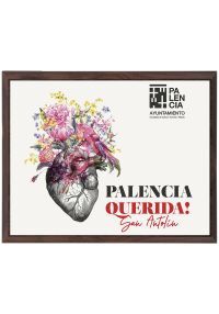 Placa conmemorativa madera oscura nogal con placa oro 2904