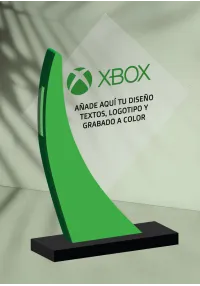 Trofeo personalizado con soporte