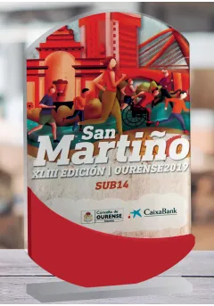 Trofeo ovale in acrilico Thumb