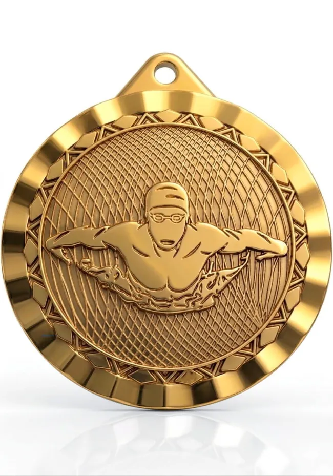 Medalha de natação esportiva