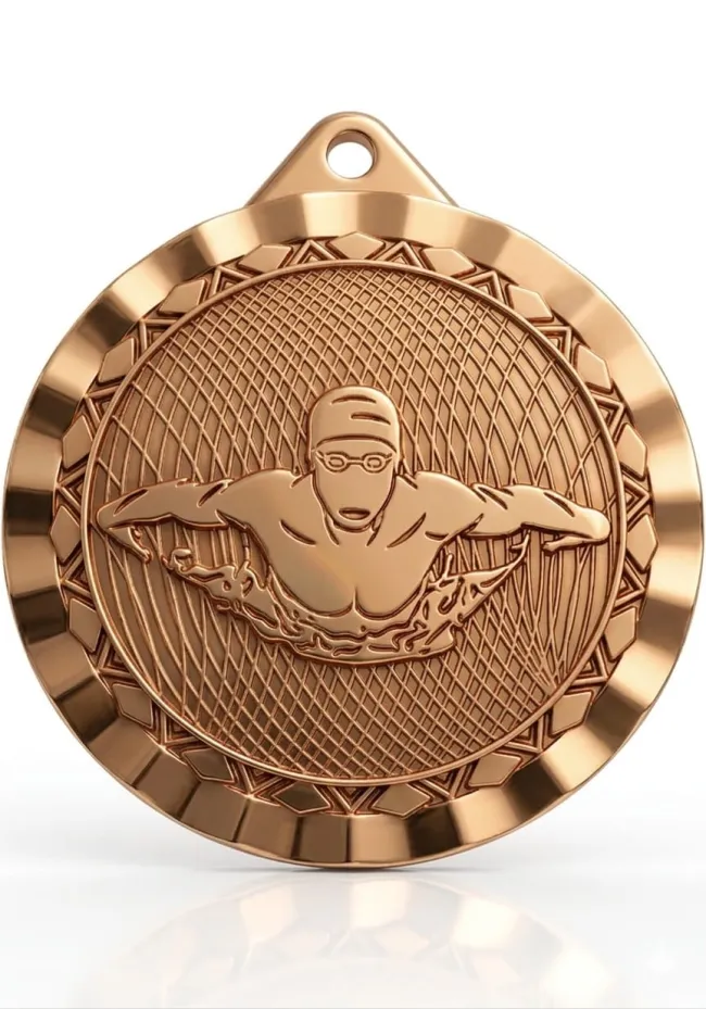 Medalha de natação esportiva