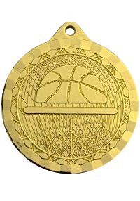 Medalla de baloncesto deportiva