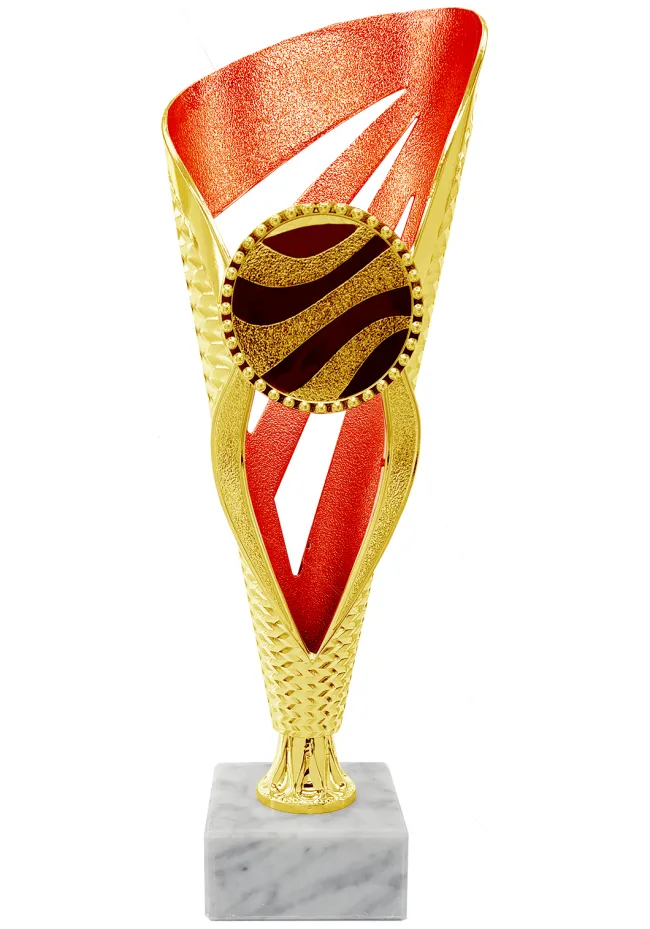 Grande coupe trophée bicolore en or rouge Grande coupe trophée bicolore en or rouge