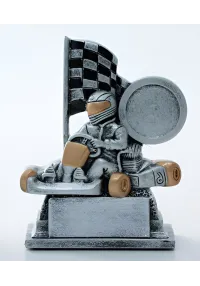 Trofeo de kart en resina