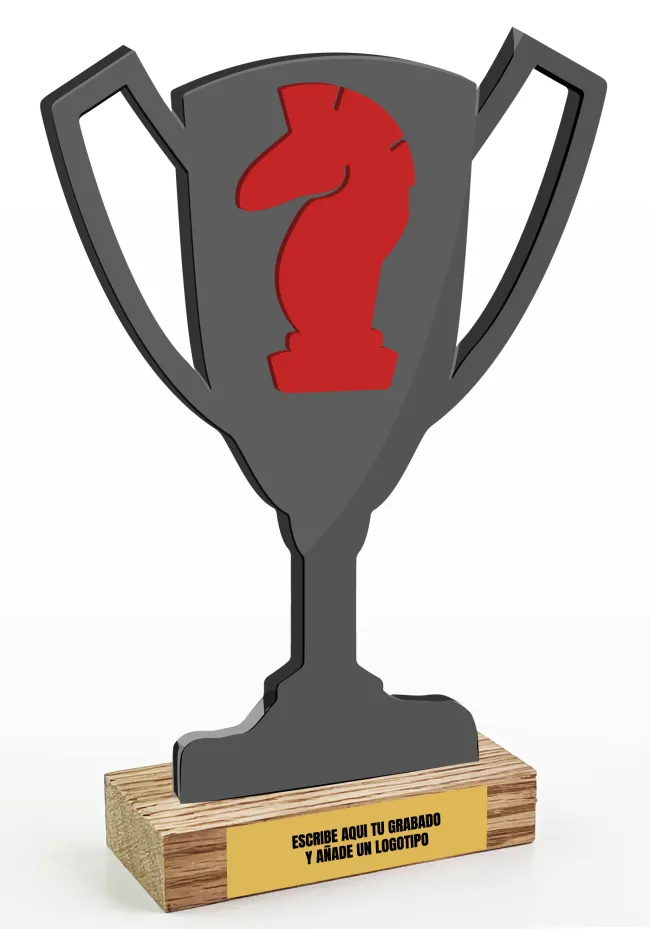 Trofeo de copa de ajedrez ECO