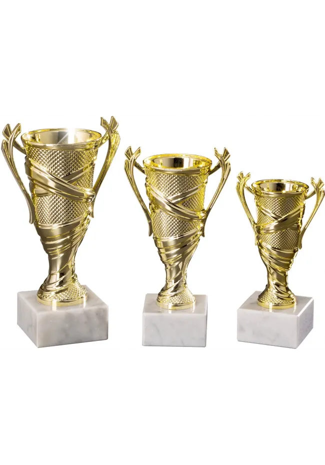 Coppa d'oro con manici per tornei