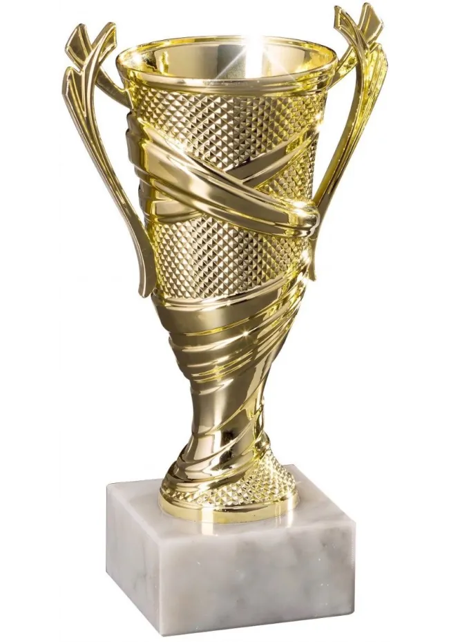 Coppa d'oro con manici per tornei