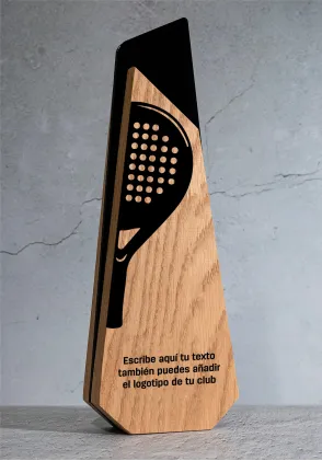 Padel-Pokal aus Holz