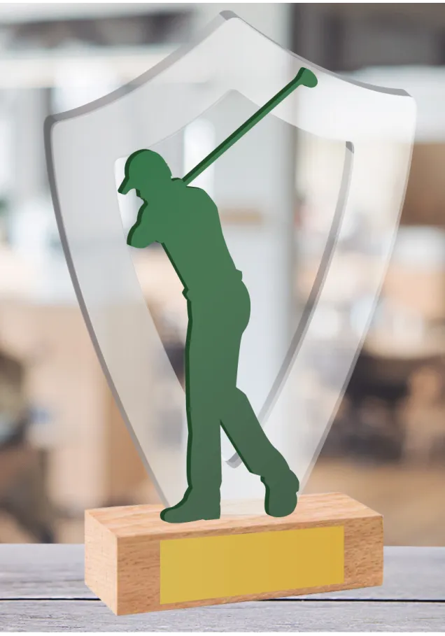 Acryl-Gold-Trophäe