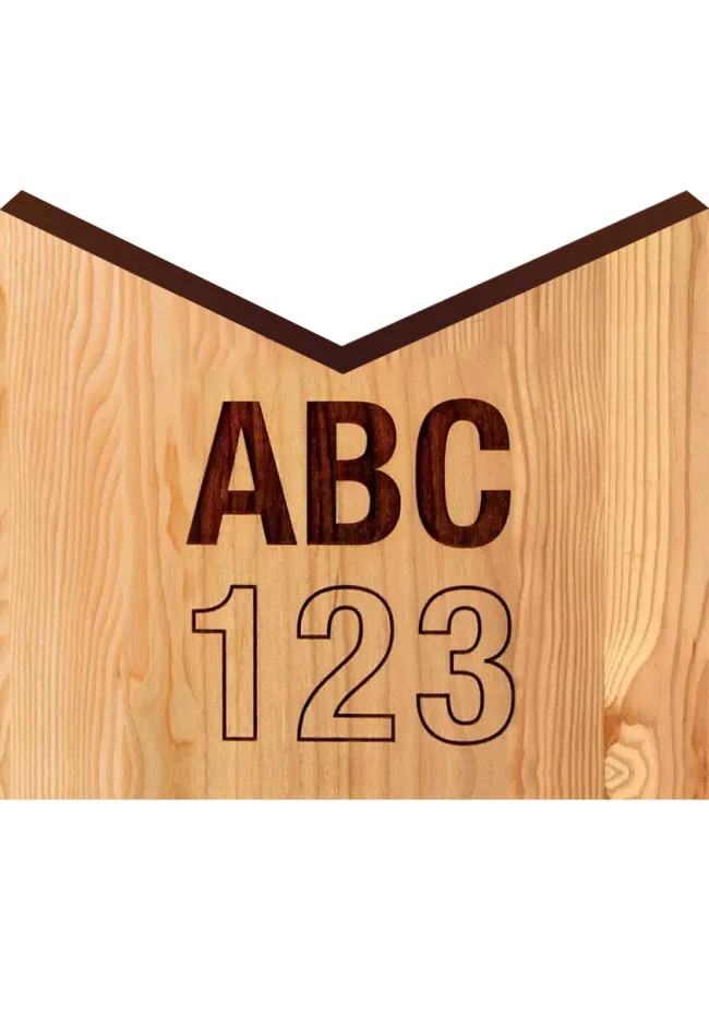 Chess trophy in acrylic and wood