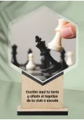 Trofeo de ajedrez en acrlico y madera Thumb