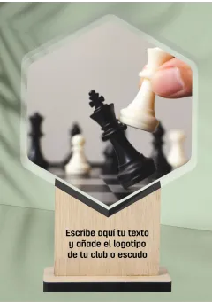 Chess trophy in acrylic and wood Thumb