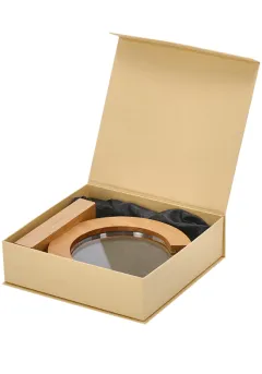 Round wooden and glass trophy Thumb