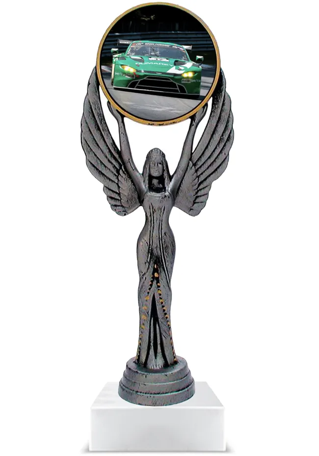 Trofeo personalizado de resina coches