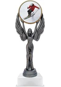 Trofeo personalizado de resina ski