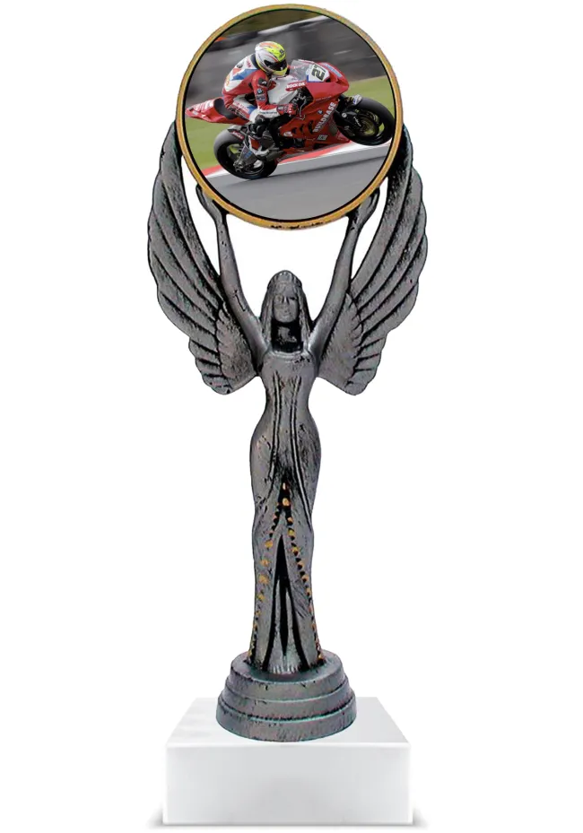 Trofeo personalizado de resina motos
