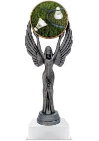 Trofeo personalizado de resina bdminton