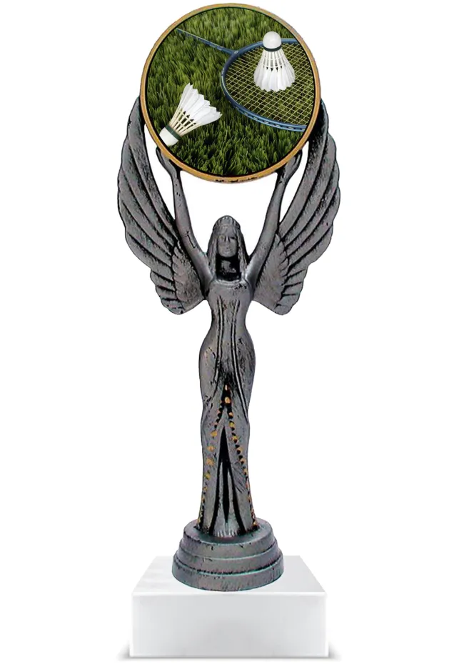 Trofeo personalizado de resina bádminton