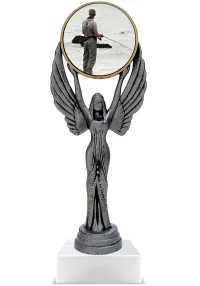 Trofeo personalizado de resina pesca