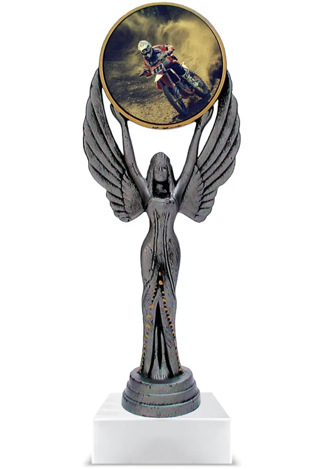 Trofeo personalizado de resina motocross