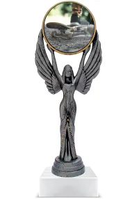 Trofeo personalizado de resina monopatín