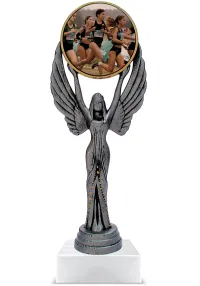 Trofeo personalizado de resina cross mujeres