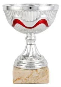 Trofeo cinta plata y rojo