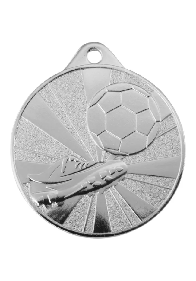 Médaille de football avec chaussure en relief