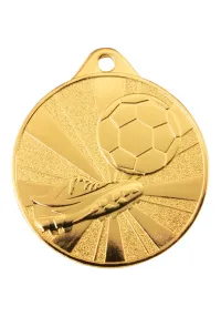 Médaille de football avec chaussure en relief
