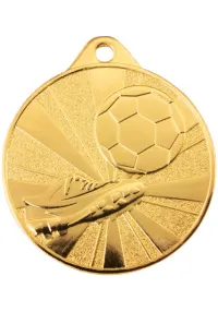 Medalla de ftbol con bota en relieve alto