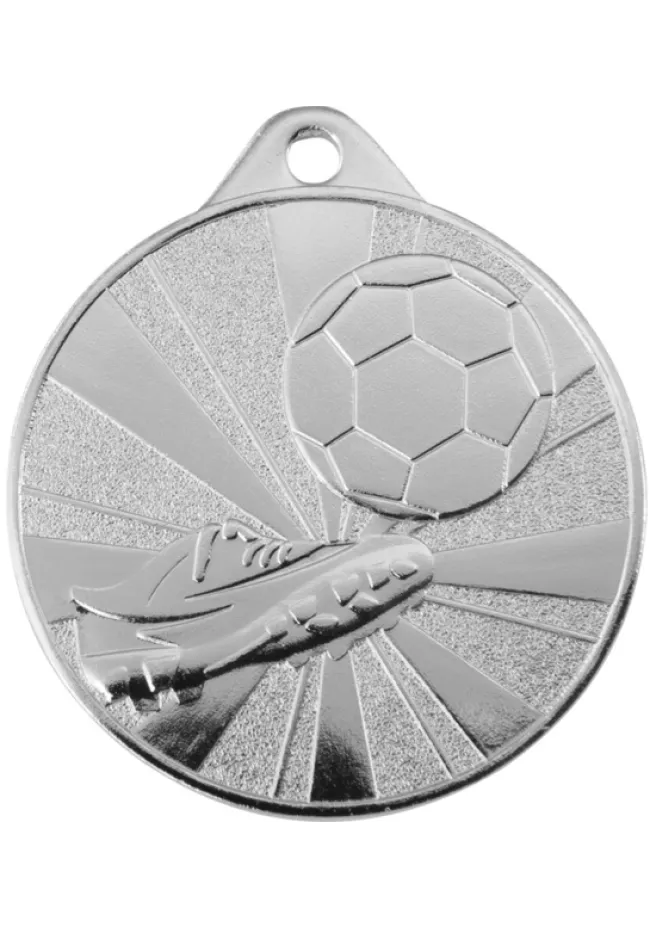 Médaille de football avec chaussure en relief